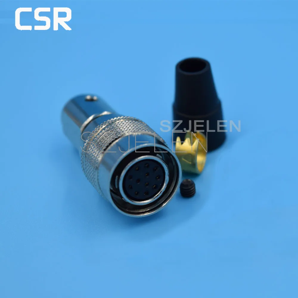 

Hirose Connector 12 pin plug, HR10A-10P-12S, Red camera power connector plug,Instrumentation power plug