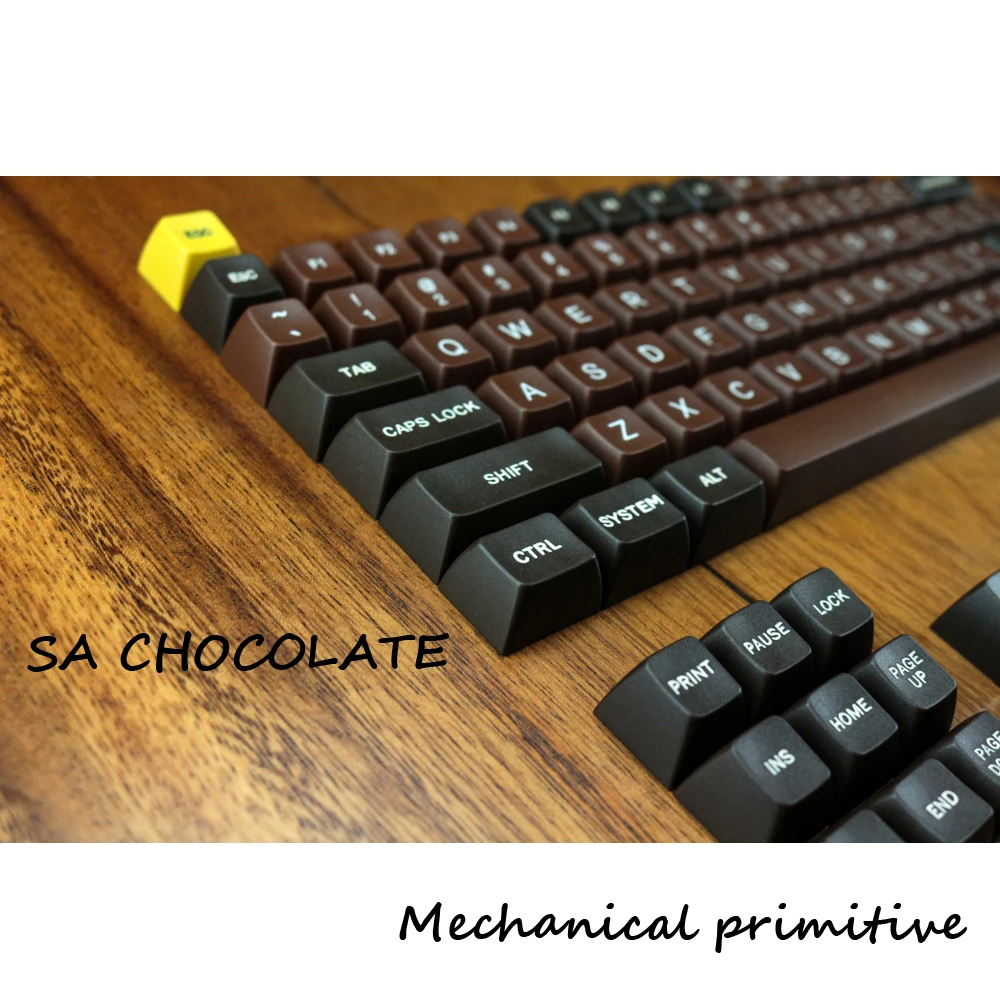  MP Chocolate Coloring 123 KEYS SA PBT Keycap Fonts Keycap Cherry MX switch keycaps for Wired USB Me