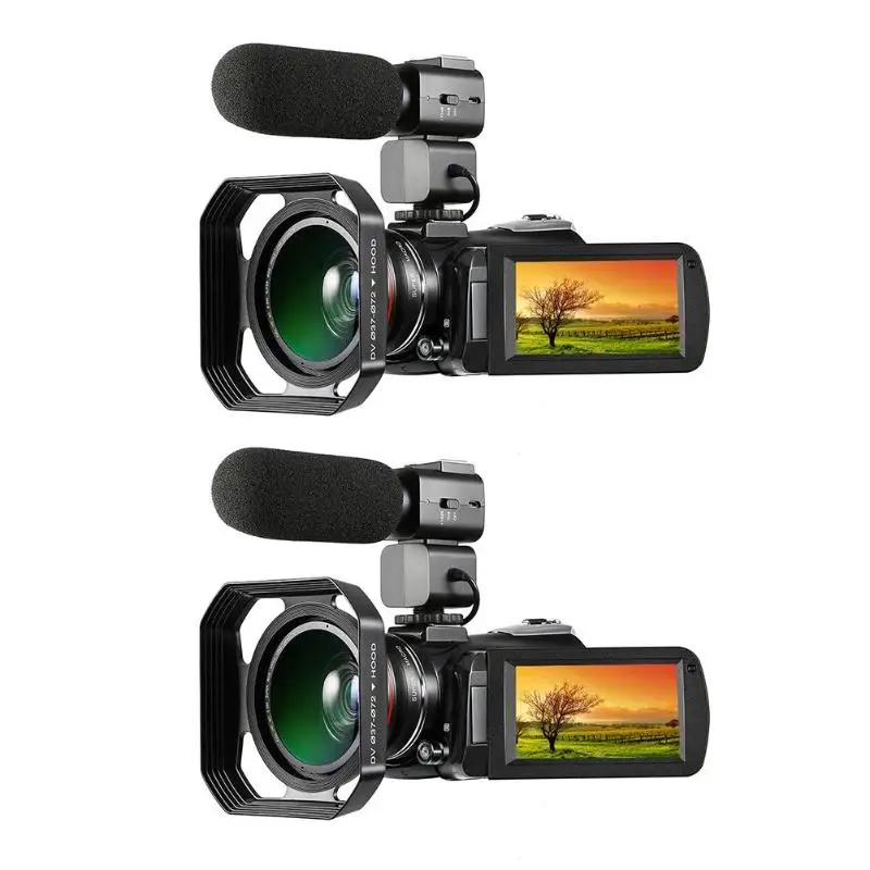 ORDRO AC3 Digital Video Cameras 4K 24MP 30X Zoom WiFi Night Vision Camcorder with 0.39X Wide Angle Lens+Lens Hook+Micophone ORDRO AC3 Digital Video Cameras 4K 24MP 30X Zoom WiFi Night Vision Camcorder with 0.39X Wide Angle Lens+Lens Hook+Micophone