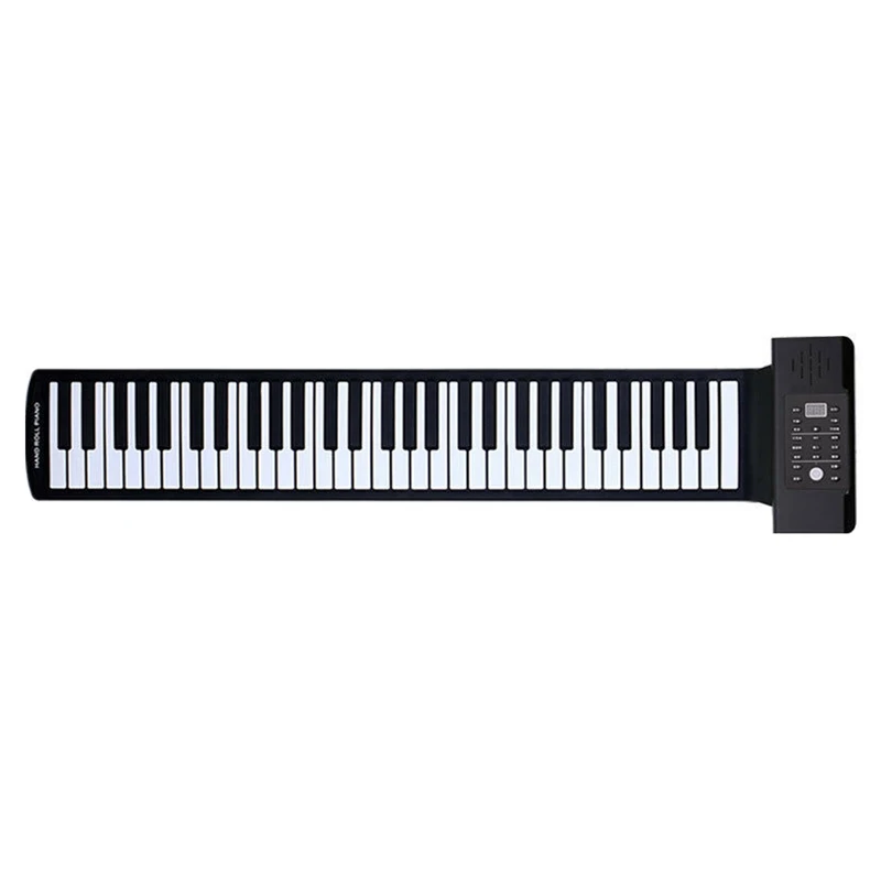 

ABGZ-Portable 88 Keys Electronic Roll Up Piano Flexible Silicone Hand Roll Keyboards,Us Plug