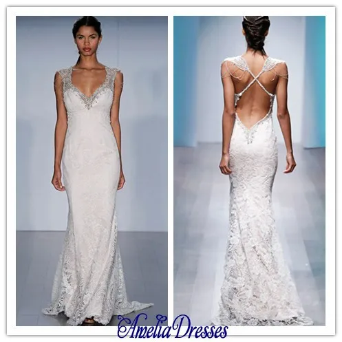 Vintage Fit and Flare Wedding Dress