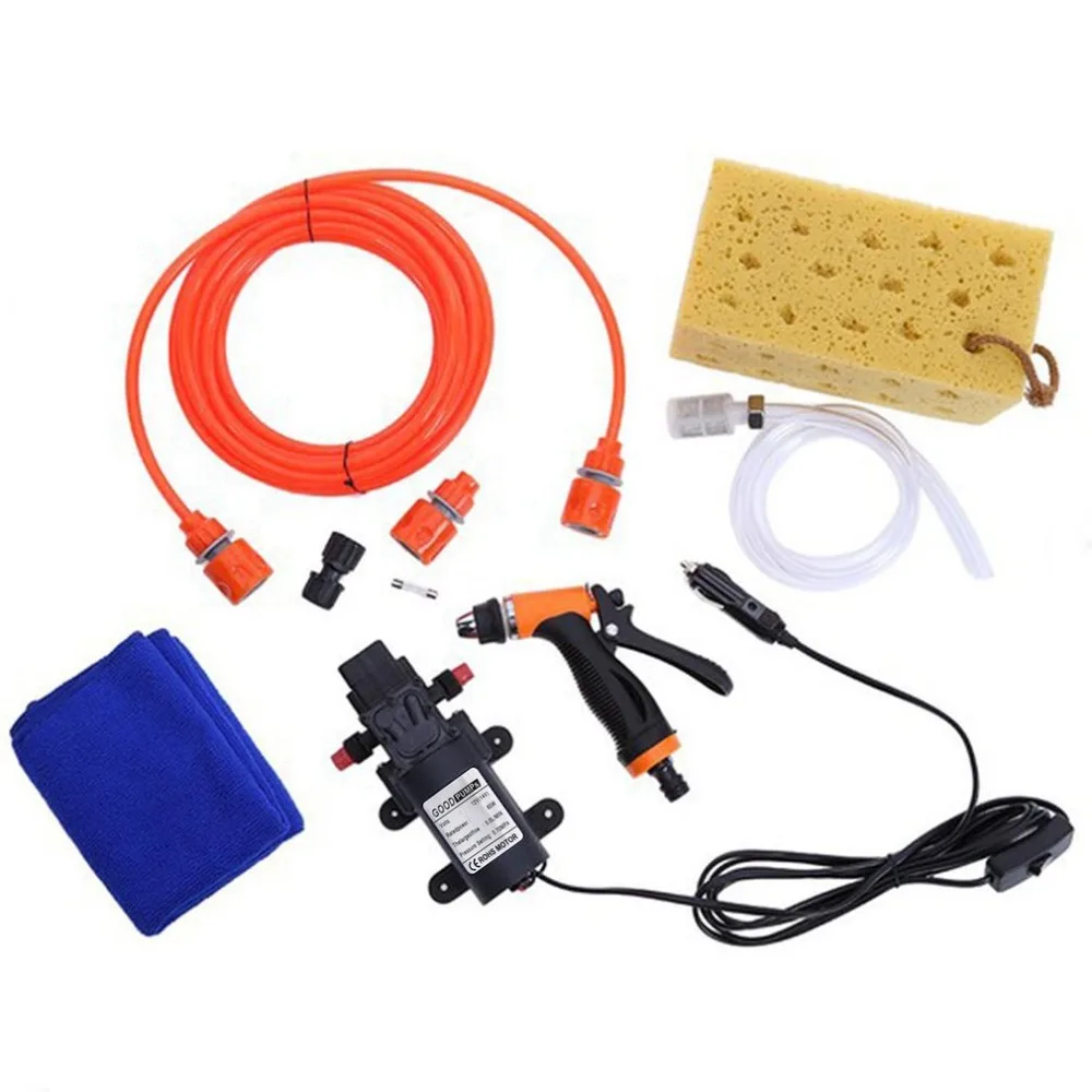 

New 12V 60W Car Washer Gun Pump High Pressure Cleaner Car Care Portable Washing Machine Electric Cleaning Auto Device