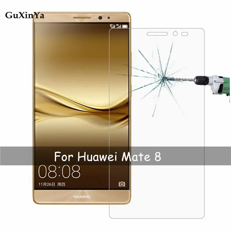 Закаленное стекло для Huawei Mate 8 2 шт. Защитное экрана пленка против царапин