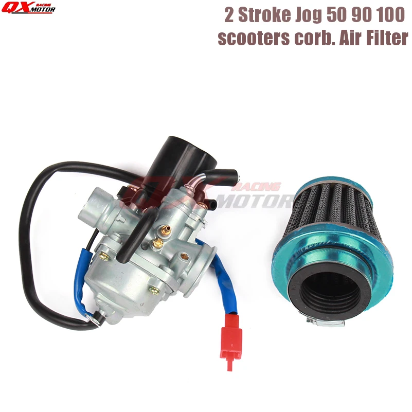 Новый Карбюратор с воздушным фильтром подходит для 2 тактных Jog 50cc 90cc 100cc скутеров