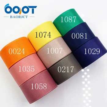 

OOOT BAORJCT 176068 25mm 10yard Solid Color Ribbons Thermal transfer Printed grosgrain Wedding Accessories DIY handmade material