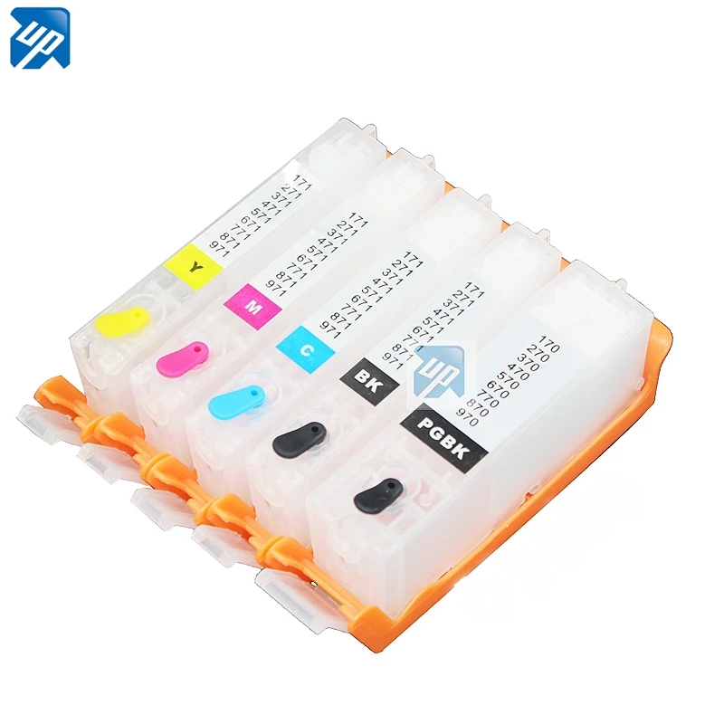 5sets 570 571 PGI 570 CLI 571 refillable ink cartridge For canon MG5750