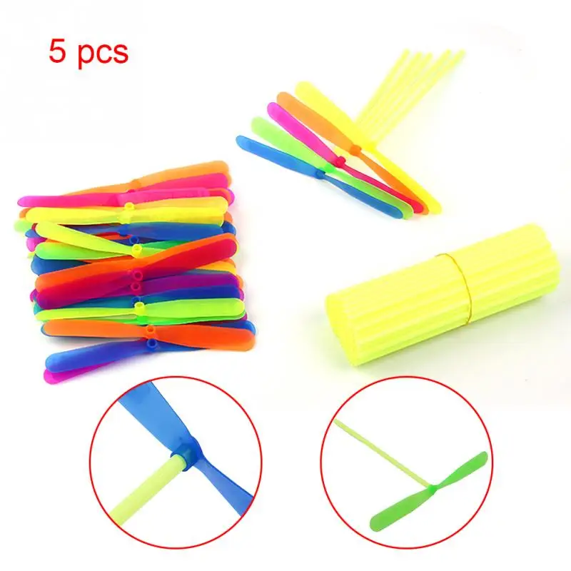 

5 Sets Classic Outdoor innovative Bamboo Baby Flying Toys Dragonfly Saucer Safety Colorful Toddler Toys Funny Sports Nice Gifts