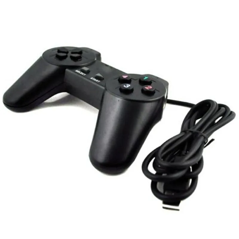Double Shock Wired USB 2.0 Plug and Play Simple Game Playing Controller