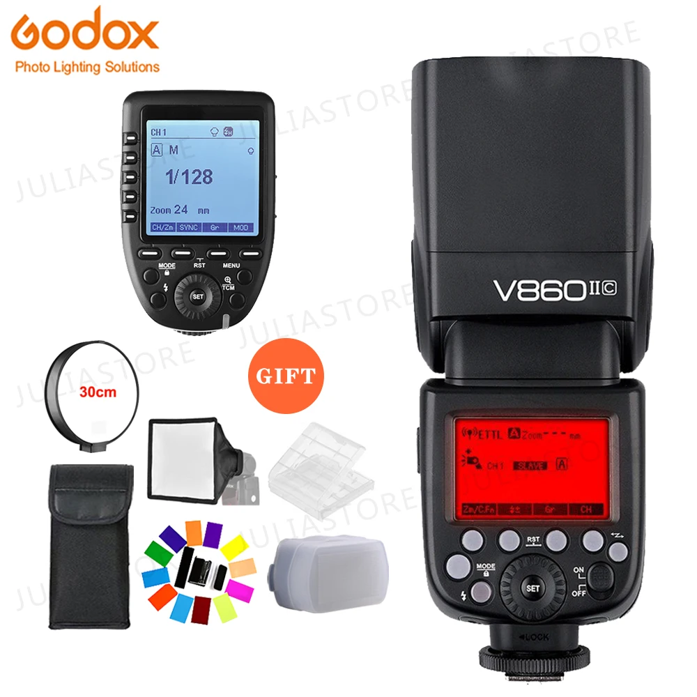 Godox V860II GN60 i-TTL HSS 1/8000s вспышка с литий-ионной батареей + Xpro передатчик вспышки для