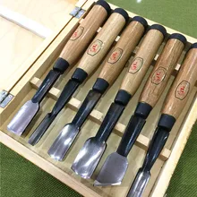 Высококачественный 6 шт сухой большой резьба по дереву ручная инструменты дерево-корень резьба чип детальный набор стамесок инструмент для ножей