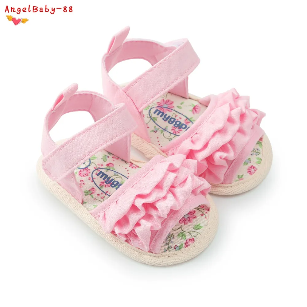 

Newborn Baby Sandals Princess Lace Girl shoes Breathable kids infant shoes first walkers bebe shoes