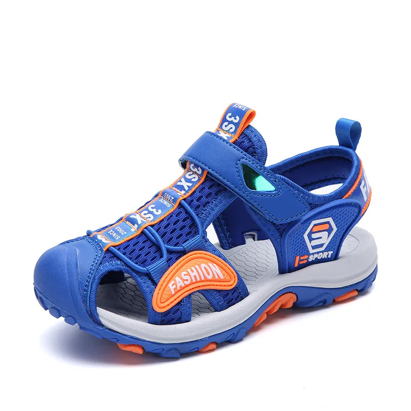 Tanie Letnie dziecięce buty plażowe sandały oddychające kapcie dziecięce obuwie Outdoor Boys drewniaki płaskie buty Sandalia Infantil