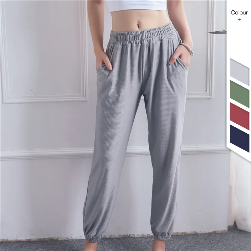

Loose Sports Pants Women Sweatpants High Waist Exercise Gym Trousers Fitness Running Jogging Workout Training Pants Sportswear