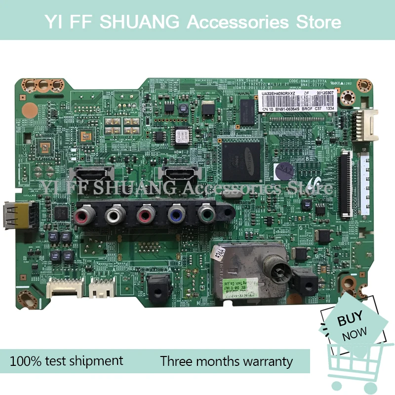 

100% Test shipping for UA32EH4080R main board BN41-01777A/B screen DE320AGE