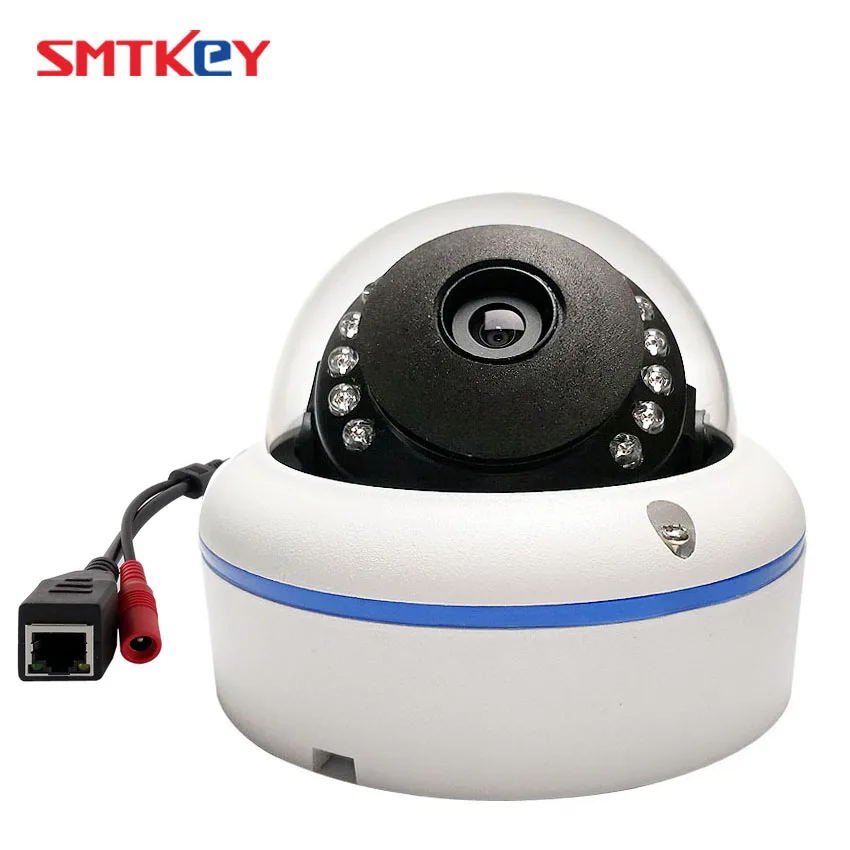 

SMTKEY Onvif 720P / 960P / 1080P Vandaproof Metal Housing Wired IP Camera waterproof Dome Day & Night IR IP Cam