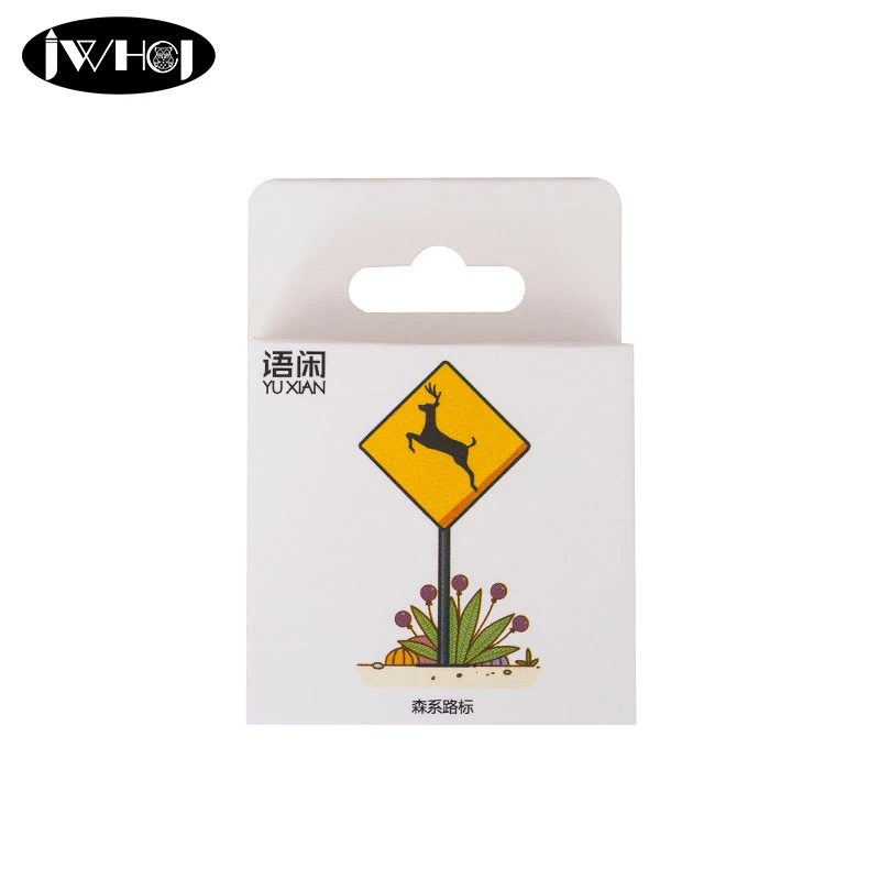 

50 pcs/box Plant road signs Heteromorphism sticker paper decoration sticker diy handmade album scrapbooking sticker Arts,Crafts