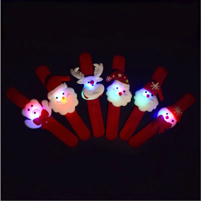 2 шт. светящийся плюшевый браслет, светящееся кольцо, светильник, игрушки, рождественские игрушки для детей, рождественский подарок
