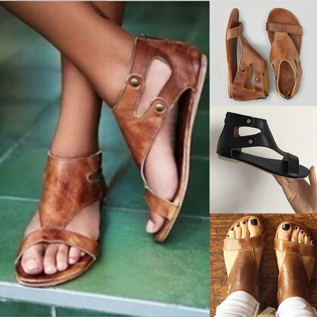 gothic sandals flat