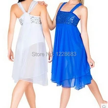 Белая и синяя длинная юбка-пачка женский халат Longue платье-пачка для балета костюм профессиональный балет лирическое платье