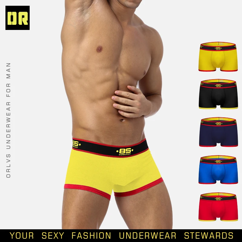 

BS Brand Boxer Sexy Underwear Men gay men bikini slip homme hombre man pouch underwear male fashion man 2019 Underpants BS176