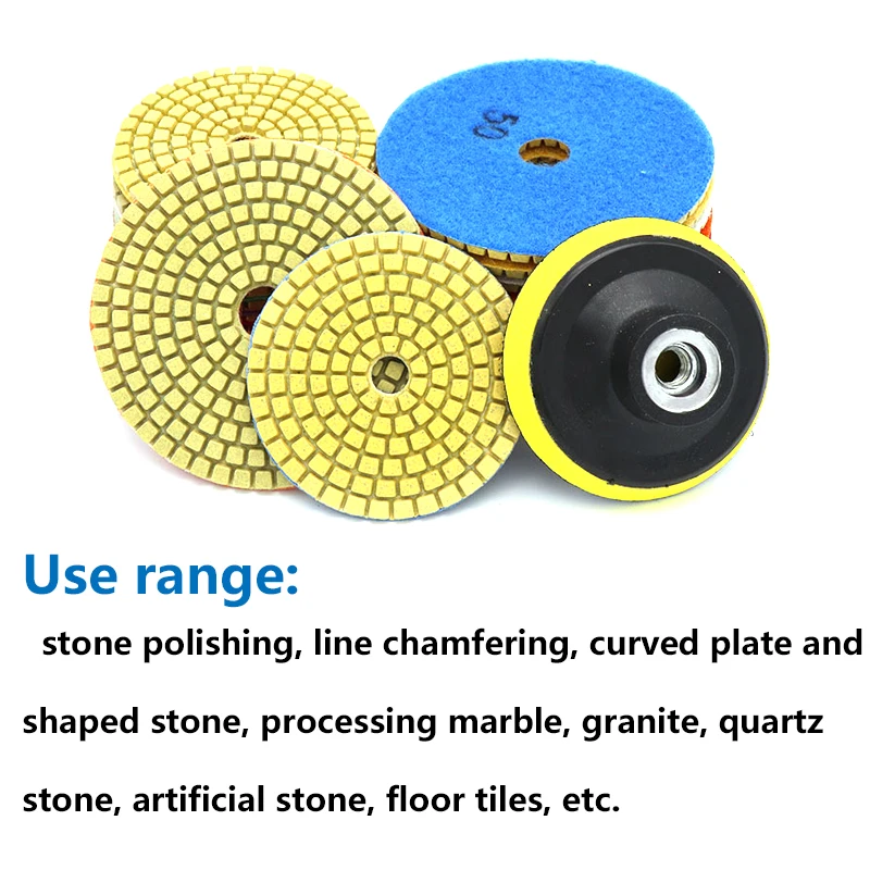 5pcs/set 3/4 inch Diamond Wet Dry Polishing Pads 80/100mm Sanding Disc Polishing Marble Granite Polisher Diamond Tool 5pcs/set 3/4 inch Diamond Wet Dry Polishing Pads 80/100mm Sanding Disc Polishing Marble Granite Polisher Diamond Tool