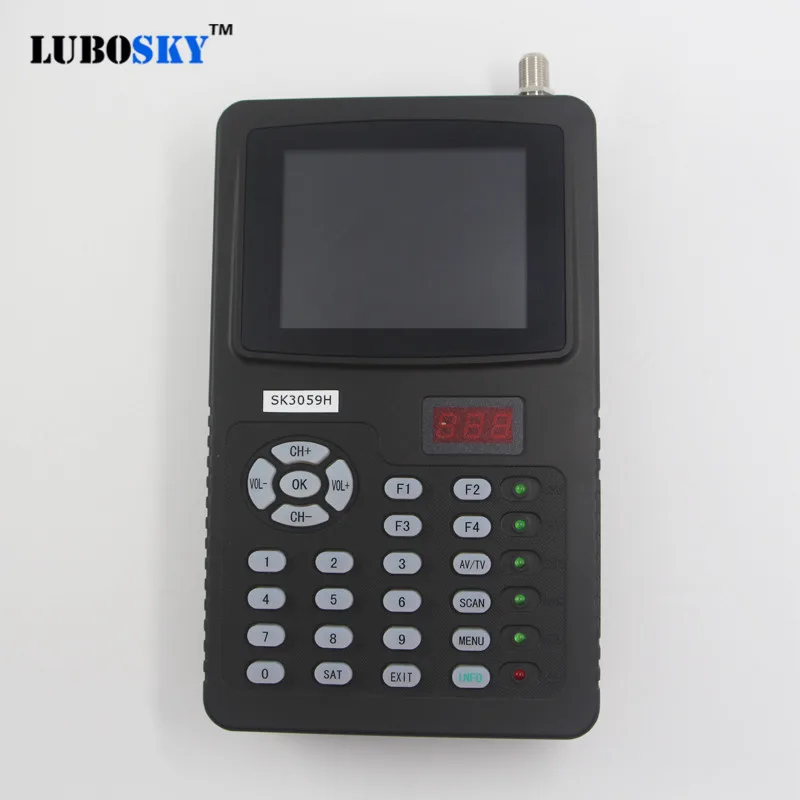sat hd replace satellite finder monitor 3.5 inch DVB-S/S2 LUBOSKY SK3059H Sat DVB-S2 FTA C KU Band MPEG-4 Signal Finder