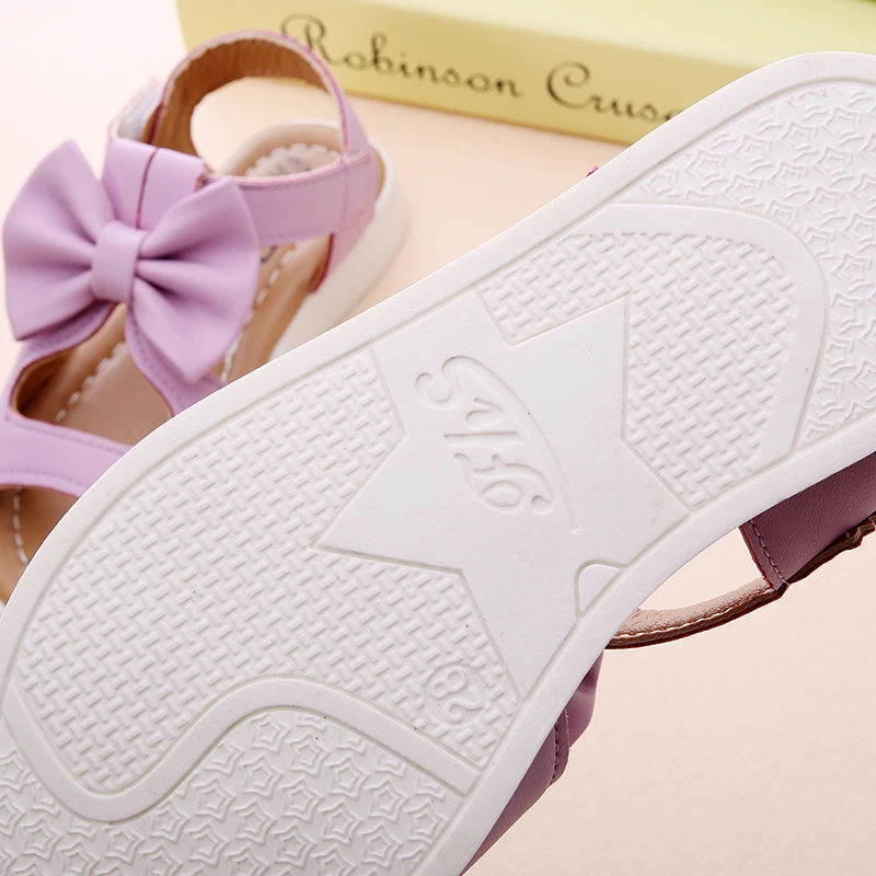 Cozulma летние сандалии для девочек детей Обувь Туфли к платью принцессы дети Обувь для девочек с бантом пляжные сандалии из искусственной