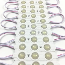 100 шт./лот холодный белый 5730 СВЕТОДИОДНЫЙ модуль водонепроницаемый 5730 3 светодиодный s литья под давлением с объективом 1,5 Вт 12 В, СВЕТОДИОДНЫЙ знак, Магазин Баннер