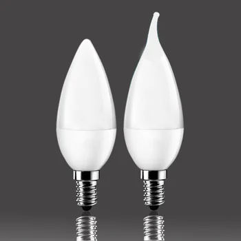 

LED Candle Lamp 10leds SMD2835 Chip LED E14 LED Candle Light AC220-240V LED Bulb Warm White/White Energy Saving 1pc ZK93