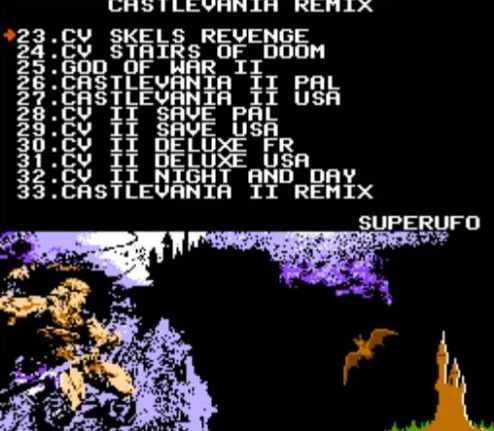Coleção de Versões Banhadas a Ouro Cartucho de Jogo para Console 42 em 1 Castlevania Remix Nes - Image 3