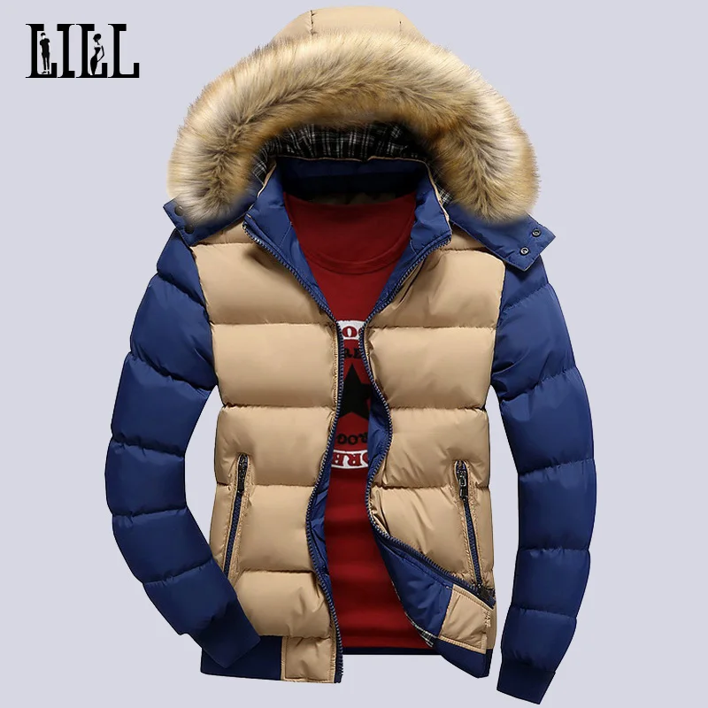 Men’s Winter Warm Down Jackets And Coats Men Windproof Thick Veste Man Breathable Cotton-Padded Casual Bomber Jacket 4XL,UMA271