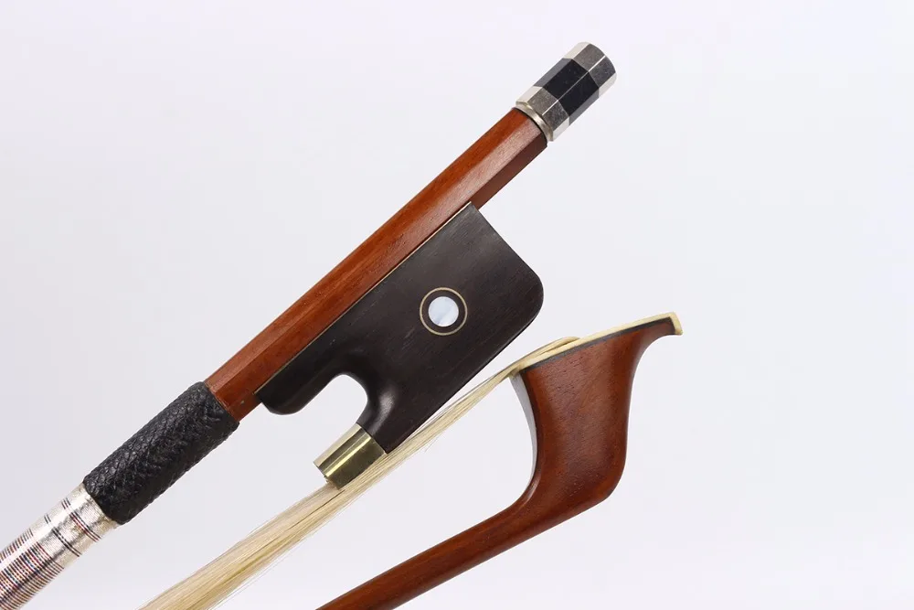 

1 pcs Double Bass Bow 3/4 German Style brazil wood Straight High quality #R109