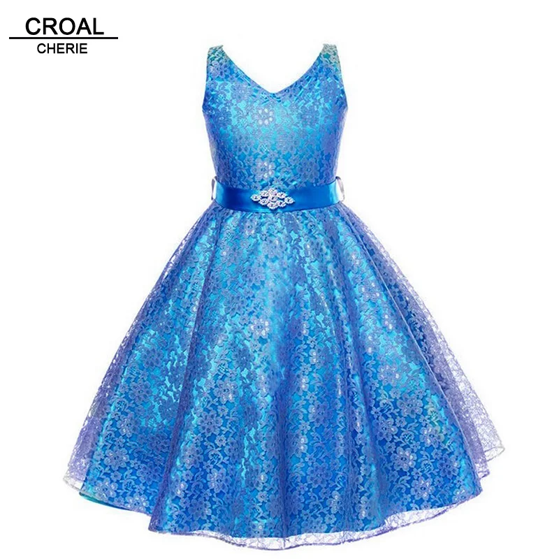 

100-160 cm Fashion Lace 10 Years Girls Dresses Teenagers Princess Evening Party Wedding Children Teenagers Dress Kida's Clothes