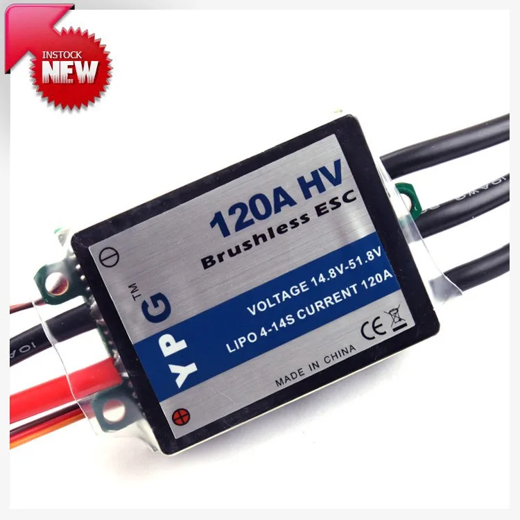 Бесщеточный контроллер скорости YPG HV 120A ESC (4 ~ 14S) бесщеточный для вертолета Trex 700
