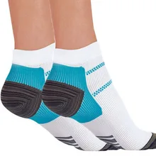 Горячие унисекс Компрессионные носки человек Для женщин Хлопок Прогулки Носки для бега подошвенный фасциит помощи ног боль спортивные носки
