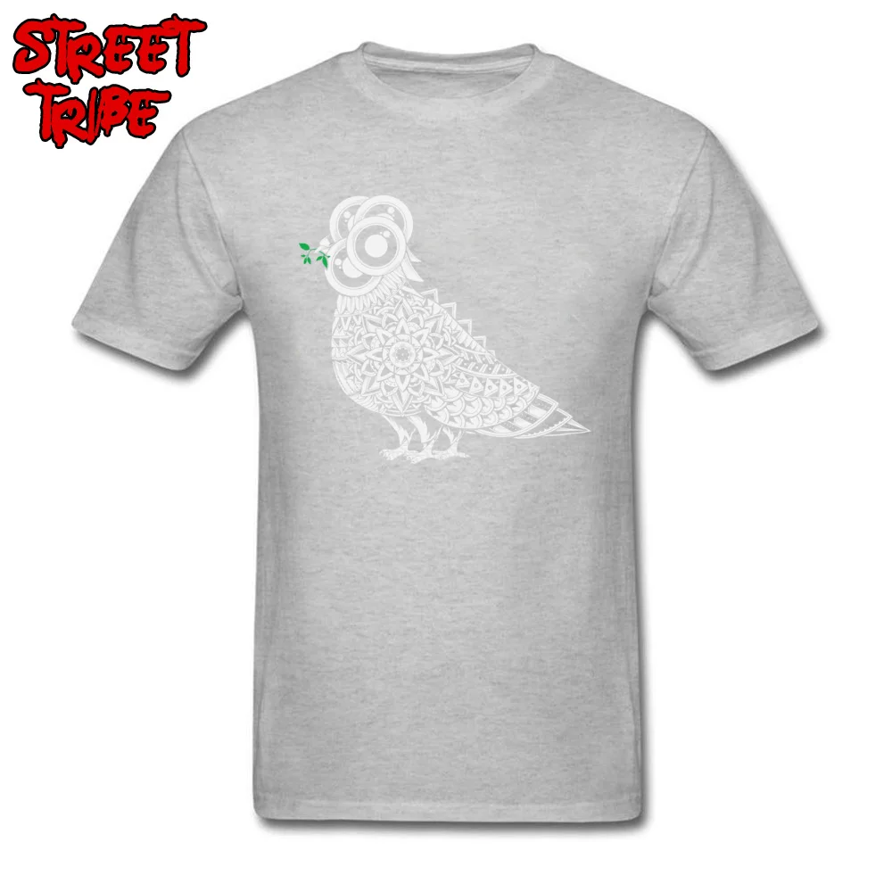 Alien Pigeon T Shirt Europe Short Sleeve 2018 Fashion Crewneck 100% Cotton T Shirt Camisa T-shirts for Men Summer Fall Alien Pigeon grey