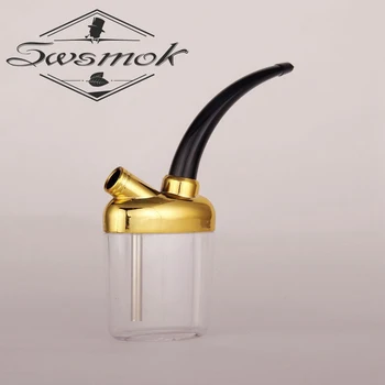 

SWSMOK New Acrylic Popular Bottle Water Pipe Portable Mini Hookah Shisha Tobacco Smoking Pipes Gift of Health Metal Tube Filter
