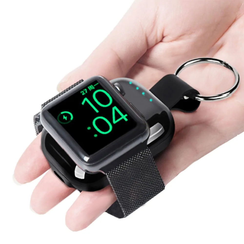 Qi беспроводные Часы зарядное устройство для Apple Watch 1 2 3 4 Внешний аккумулятор power Bank портативный походный QI Беспроводная зарядная батарея