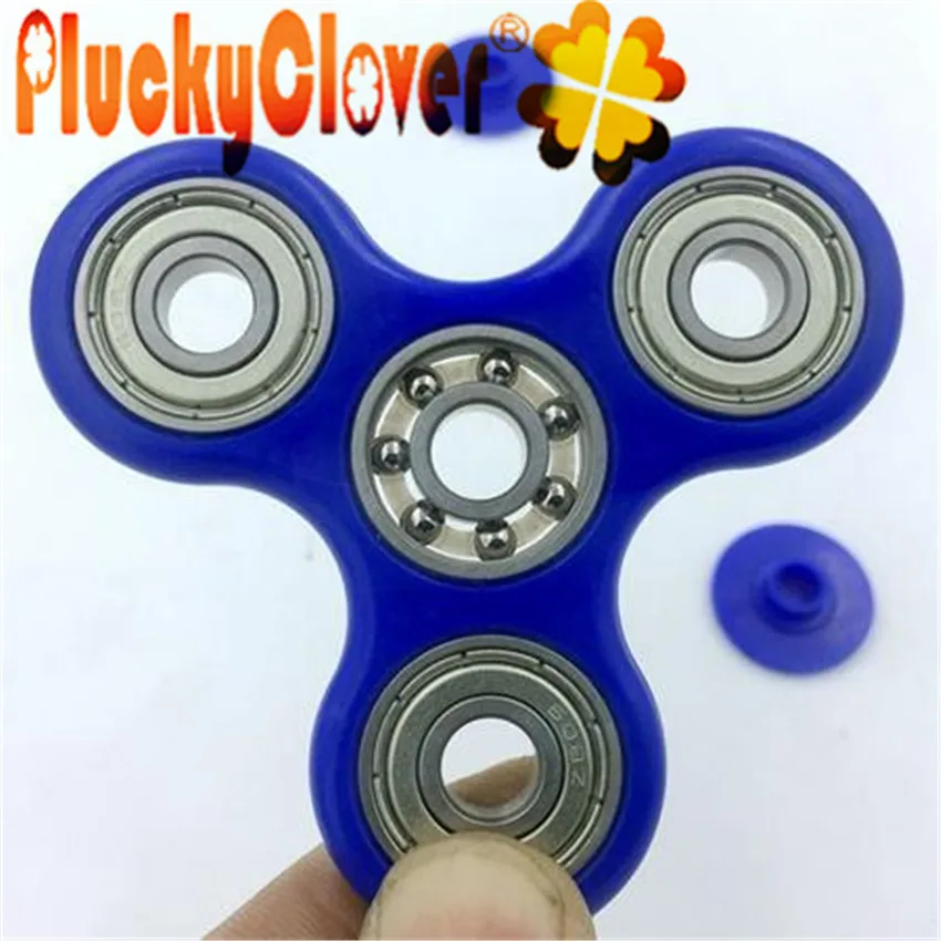 1 pc Blue Fidget Spinner Finger ABS EDC Hand Spinner Toy For Kids