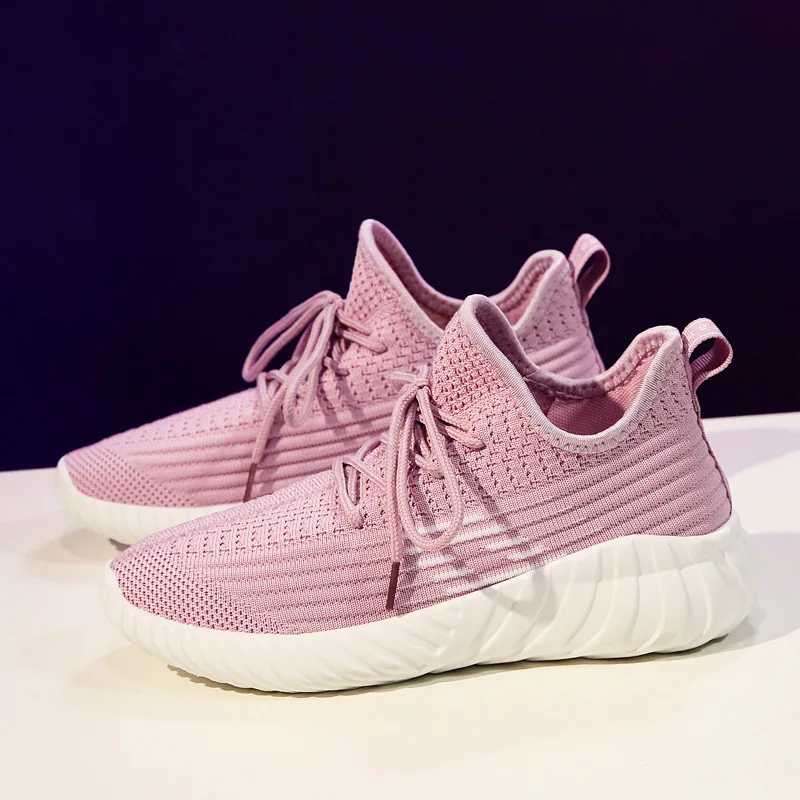 

2019 Fashion New Style Flywire Sneakers Women Running Shoes White /Outdoor Sport Shoes Female Light Breathable zapatos de mujer