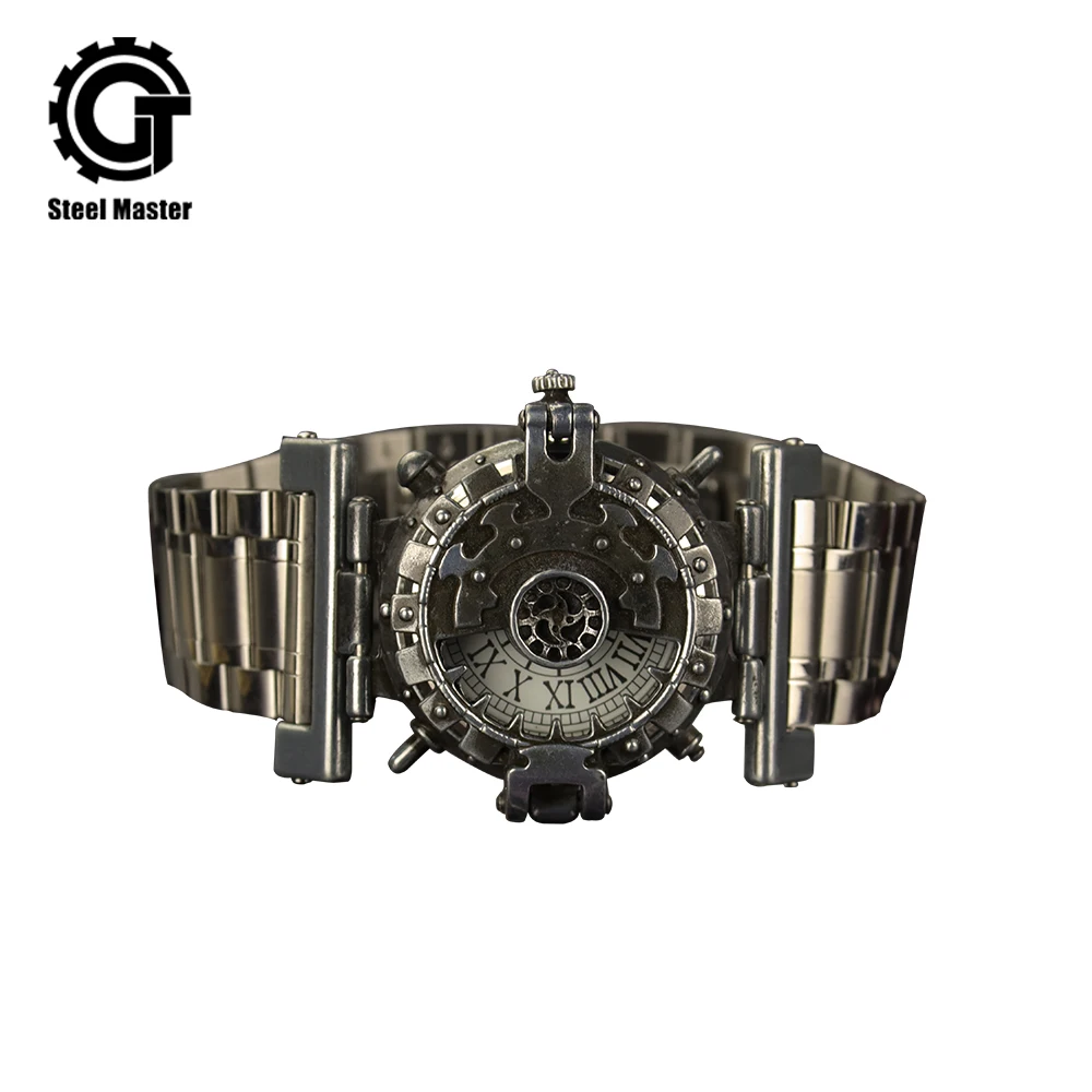 

Fashion Watch Men Luxury Unique Punk Waterproof Stainless Steel Quartz Creative Sports Male Clock