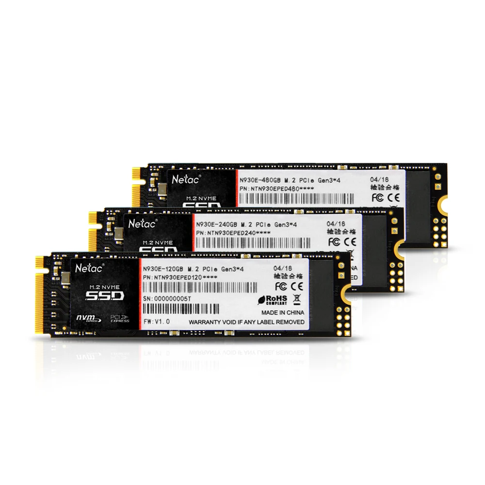 Netac N930E SSD жесткий диск 120GB M.2 NVMe Внутренний твердотельный накопитель Gen3* 4 PCI-E M.2 2280 240GB 480GB жесткий диск для ПК компьютера