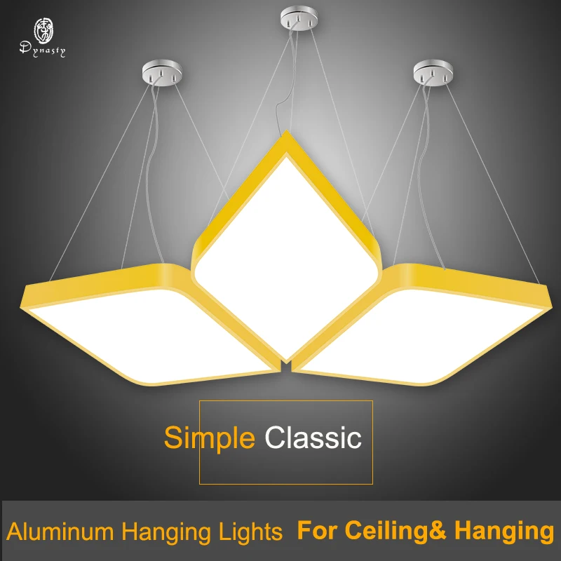 

Creative Leaves Hanging Lights Art Decorative LED Pattern Ceiling Lights Aluminum Energy Saving Home Children Office Lighting
