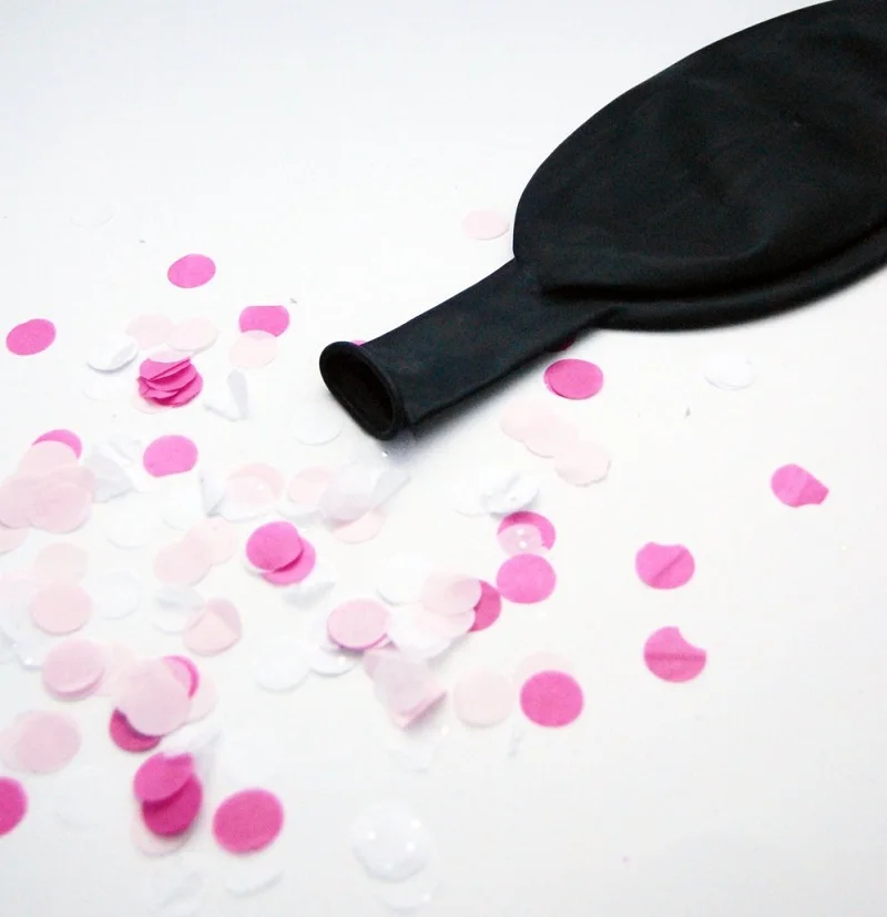 Пол Reveal Confetti воздушный шар Jumbo 36 дюймов черный для мальчиков и девочек розовый