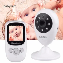 Monitores do bebê babá rádio babykam 2.4 polegada LCD IR Night luz Visão Interfone 2X Zoom Sensor de Temperatura do bebê de áudio da câmera babá