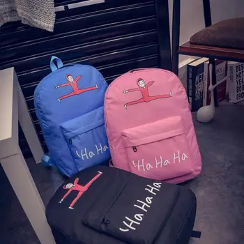 

bag again 011017 women haha cartoon backpack double shoulder bag