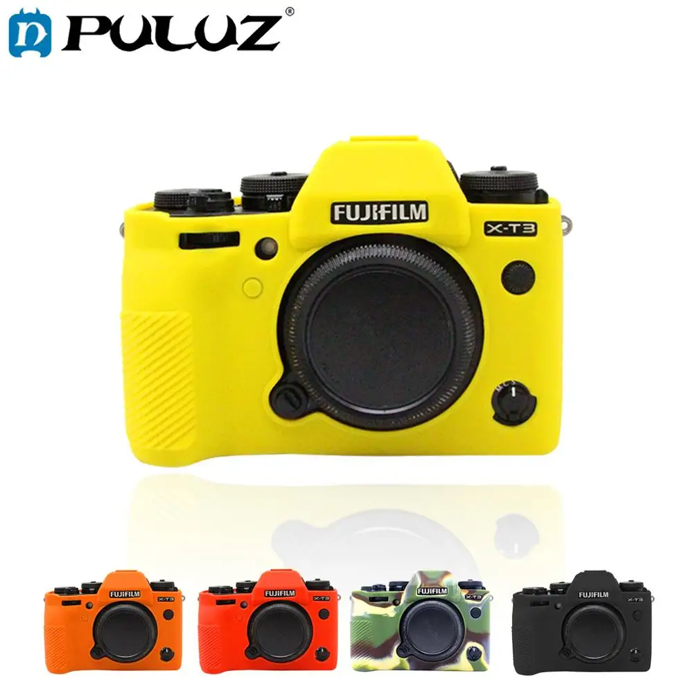 PULUZ мягкий силиконовый защитный чехол для FUJIFILM XT3 резиновый корпус камеры