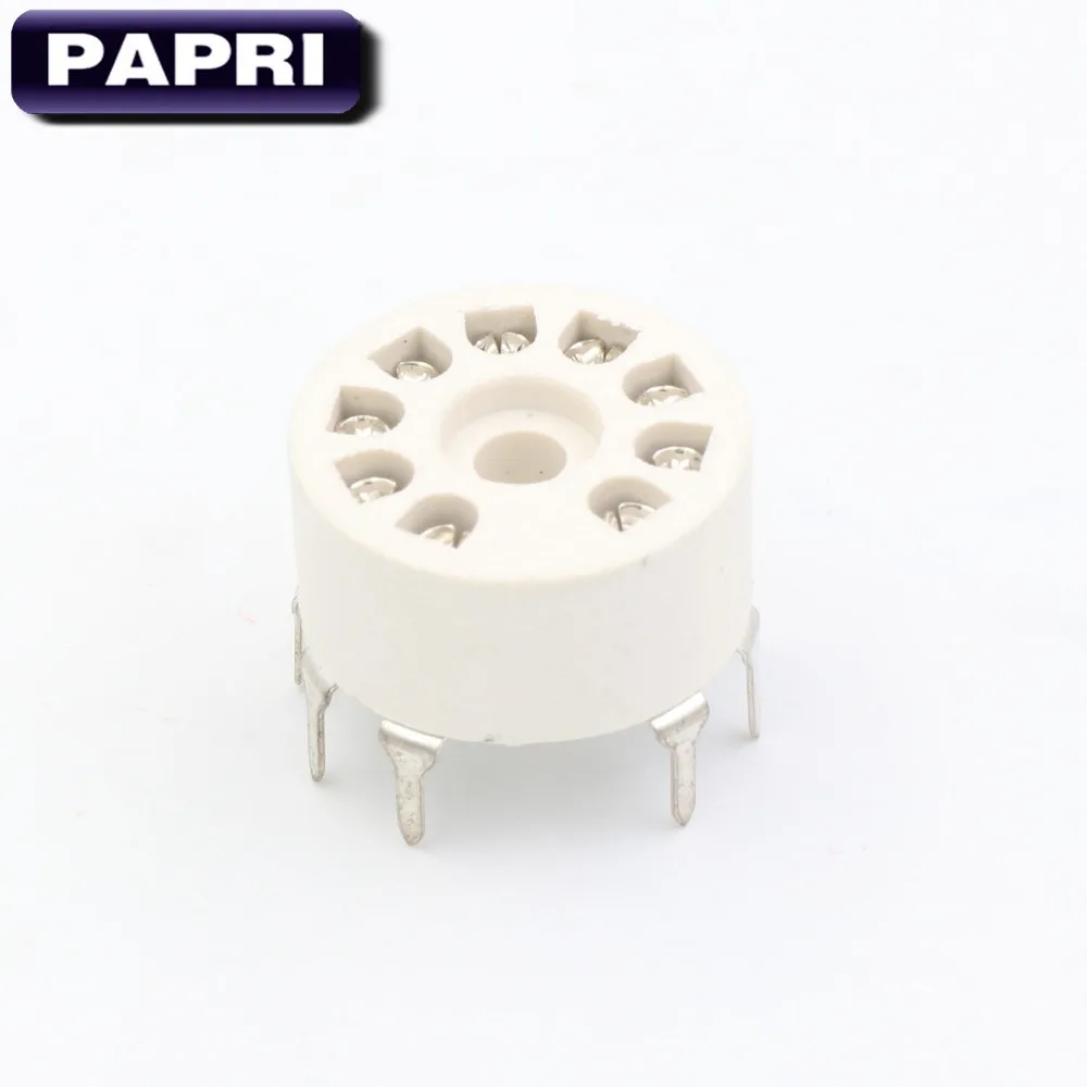 PAPRI 10 шт. EL84 12AX7 ECC83 ECC82 6922 бакелит B9A 9Pin ламповая панель звуковая плата крепление|12ax7