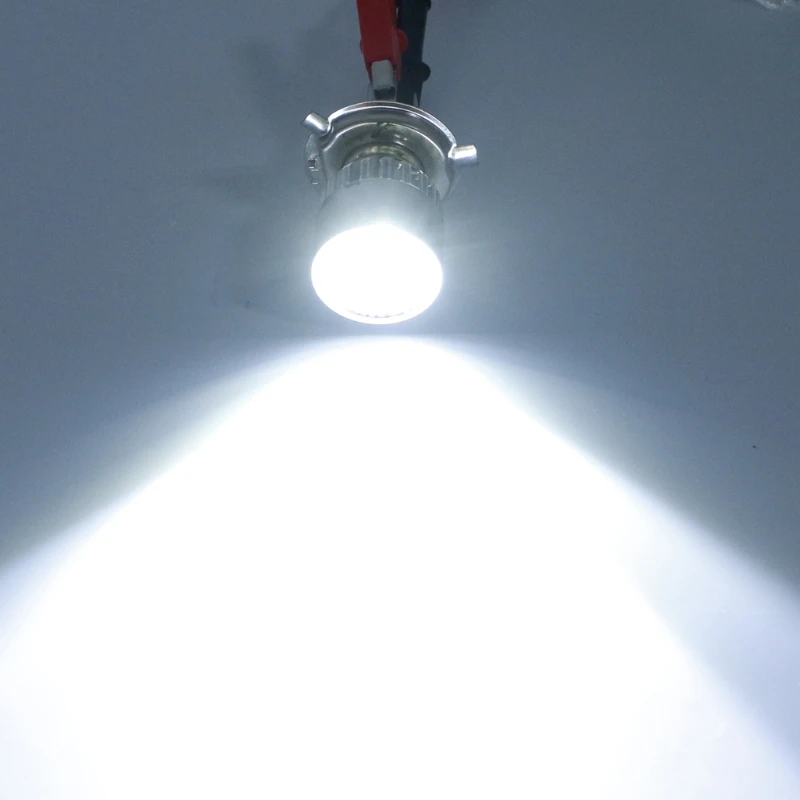 

DC 12-80V H4 3 LED Motorcycle Headlight Bulb Hi/Lo Scooter Lamp ATV Fog Light
