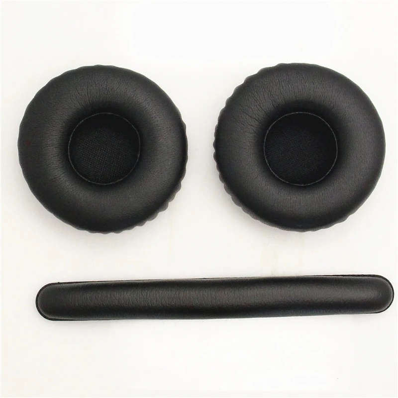 Black Replacement Earpads Ear Cushions Ear Pads with Headband Cushion
